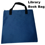NEXX Library Book Bag with Handles - Blue Canvas
